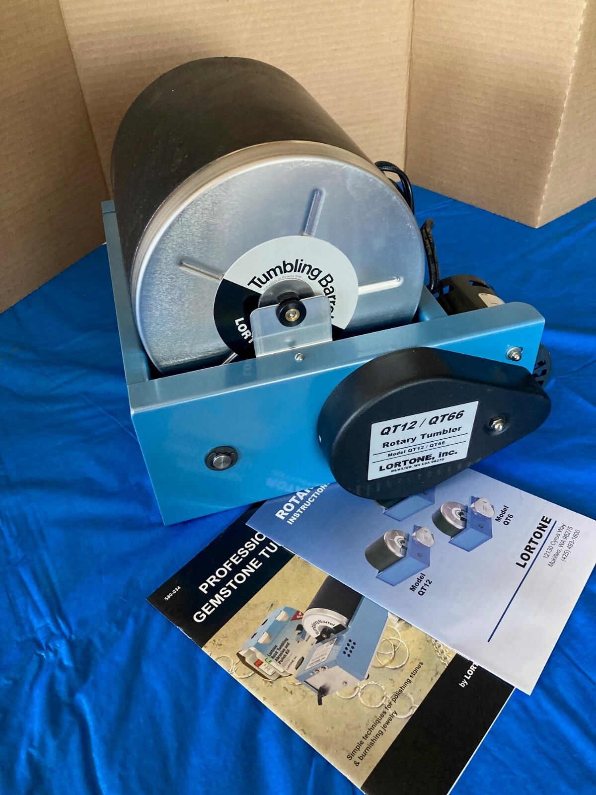 Lortone QT 12  Rock Tumbler - Manufactured by Covington -  Ships Free - USA Made