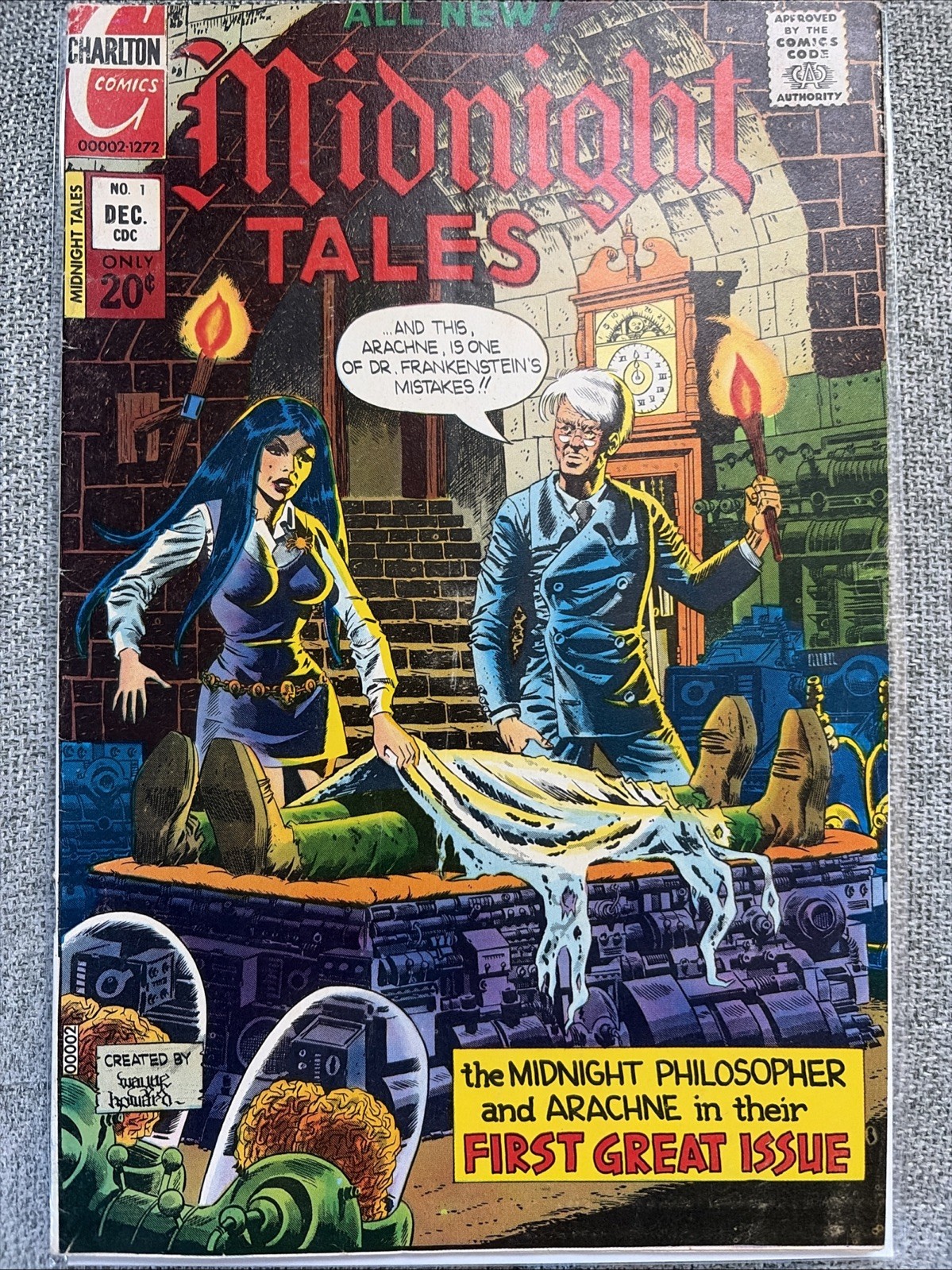Midnight Tales #1 - Charlton Bronze Age (Dec. 1972) - FN