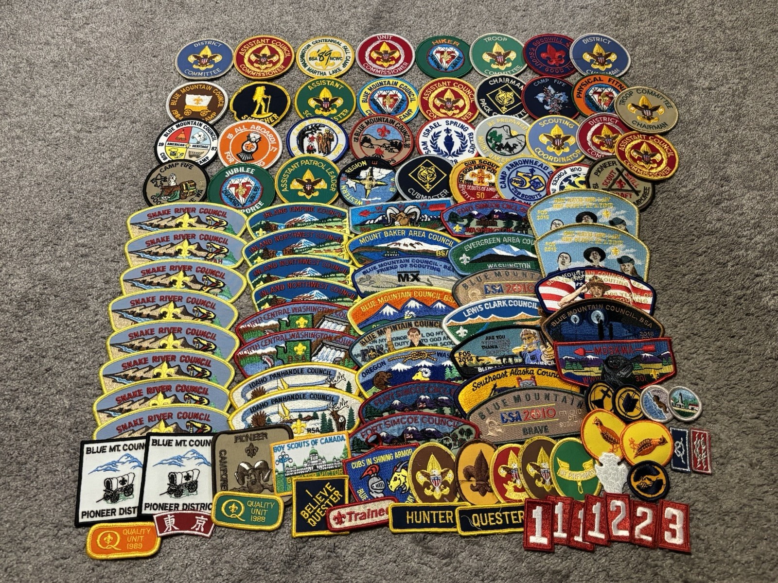 Huge Lot Of 105 Boy Scouts of America BSA Mixed Patches Mostly New Huge Lot Of 105 Boy Scouts of America BSA Mixed Patches Mostly New
