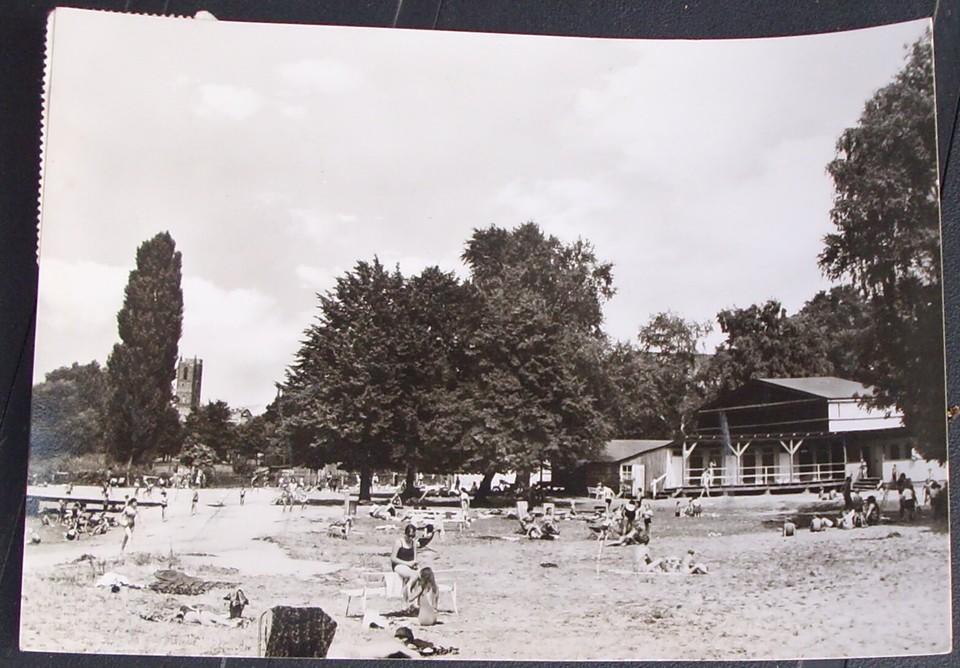 Prenzlau 1971 Uckermark Uckersee bathing establishment swimming pool outdoor pool