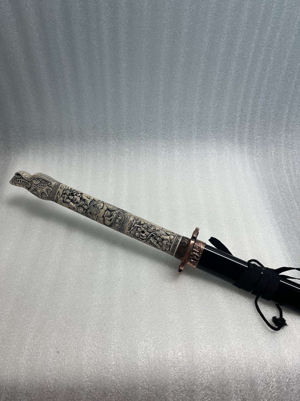 Marto - WAKIZASHI IMMORTAL Faux Ivory Dragon Head Handle Marto - WAKIZASHI IMMORTAL Faux Ivory Dragon Head Handle