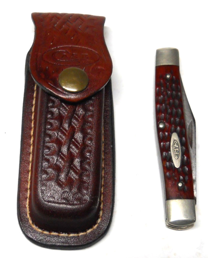 Vintage 1965-69 Case XX USA 6292 Redbone 2 Blade Stockman Jack Knife with Sheath Vintage 1965-69 Case XX USA 6292 Redbone 2 Blade Stockman Jack Knife with Sheath
