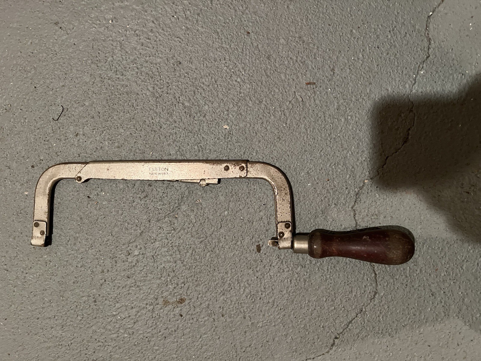 Antique Fulton Hacksaw with wooden handle Antique Fulton Hacksaw with wooden handle