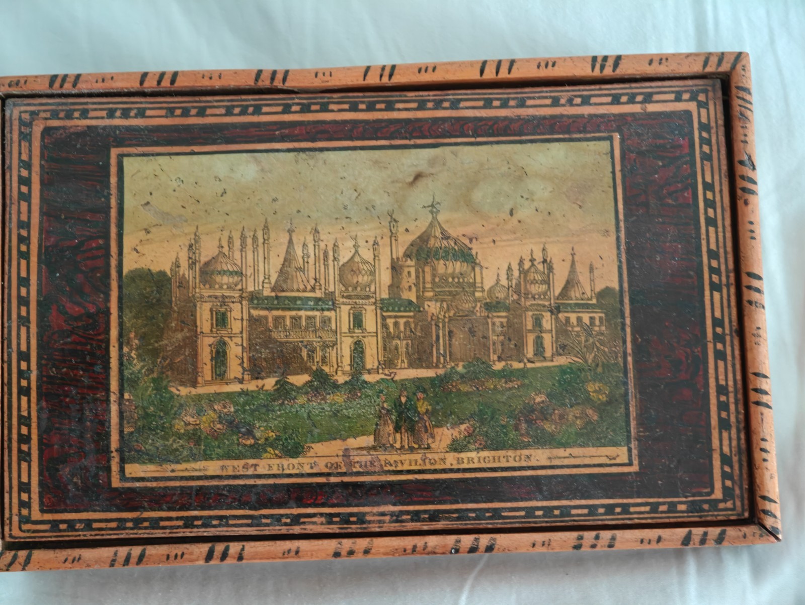 Antique wooden you free goodRegency box Brighton UK 1820 Antique wooden you free goodRegency box Brighton UK 1820