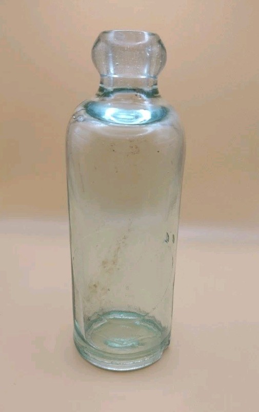 Antique Blob Top Glass Bottle Clear Aqua Antique Blob Top Glass Bottle Clear Aqua