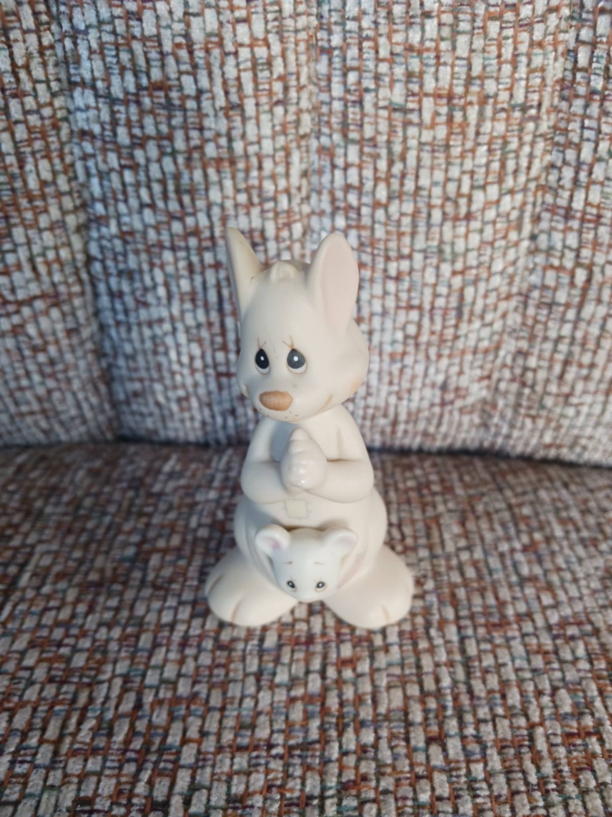 Vintage 1988 Precious Moments “Hello World” Kangaroo and Joey   #521175