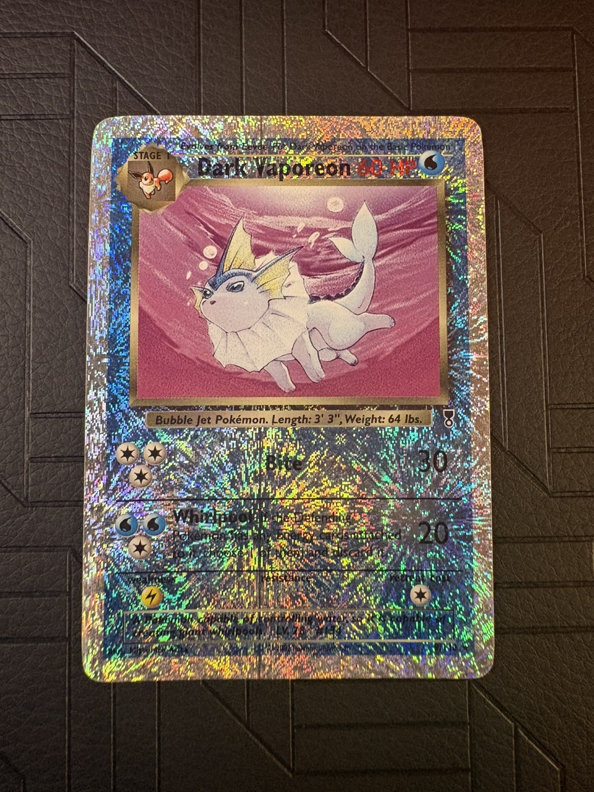 Dark Vaporeon 9/110 Reverse Holo - Legendary Collection 2002 - ENG Dark Vaporeon 9/110 Reverse Holo - Legendary Collection 2002 - ENG