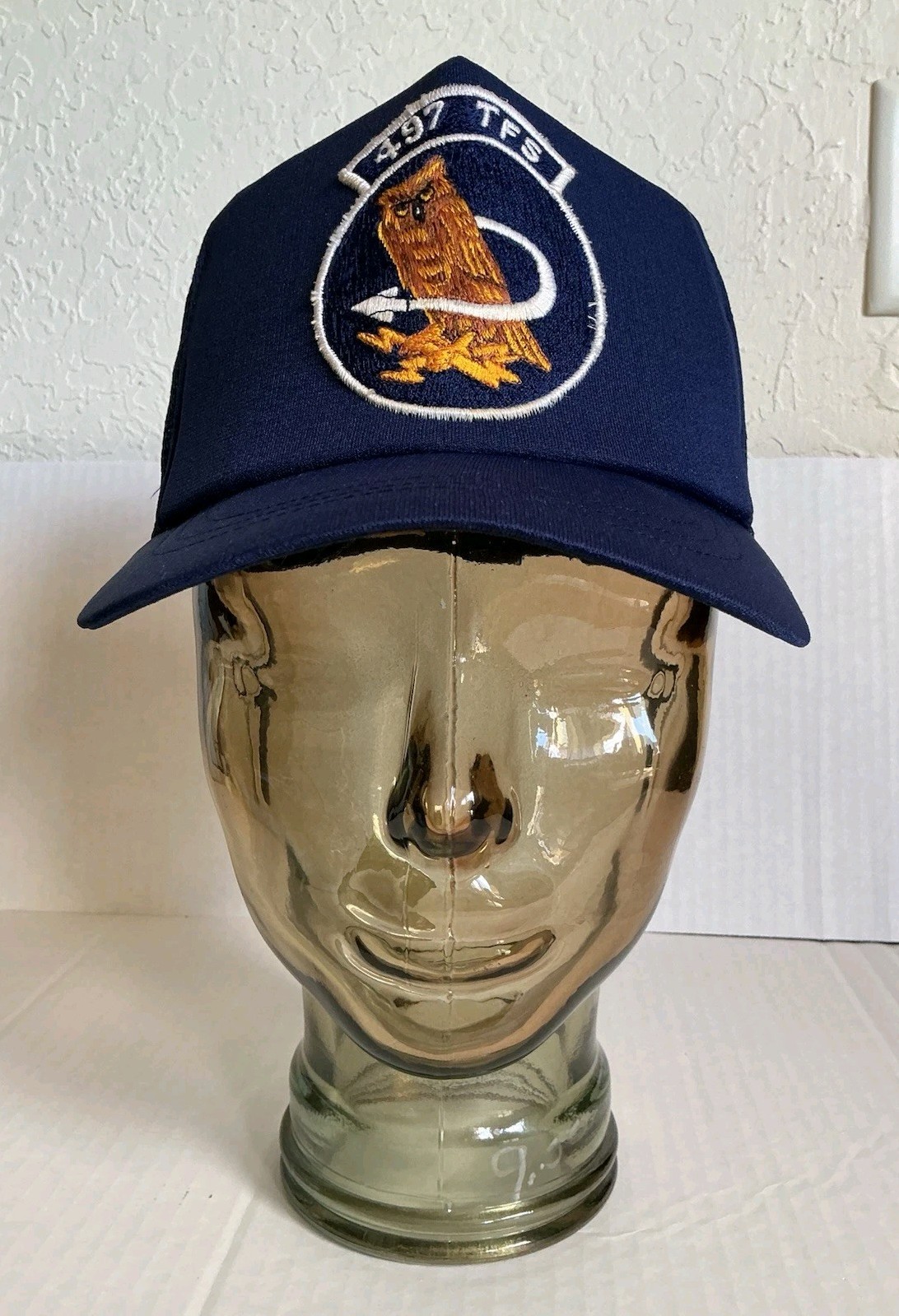 Vintage USAF 497 TFS Night Owls Hooters Hat Cap United States Air Force Squadron