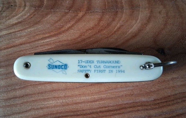  VTG. SUNOCO Gas/Oil Co.  Colonial Multi knife Safety First 1994 