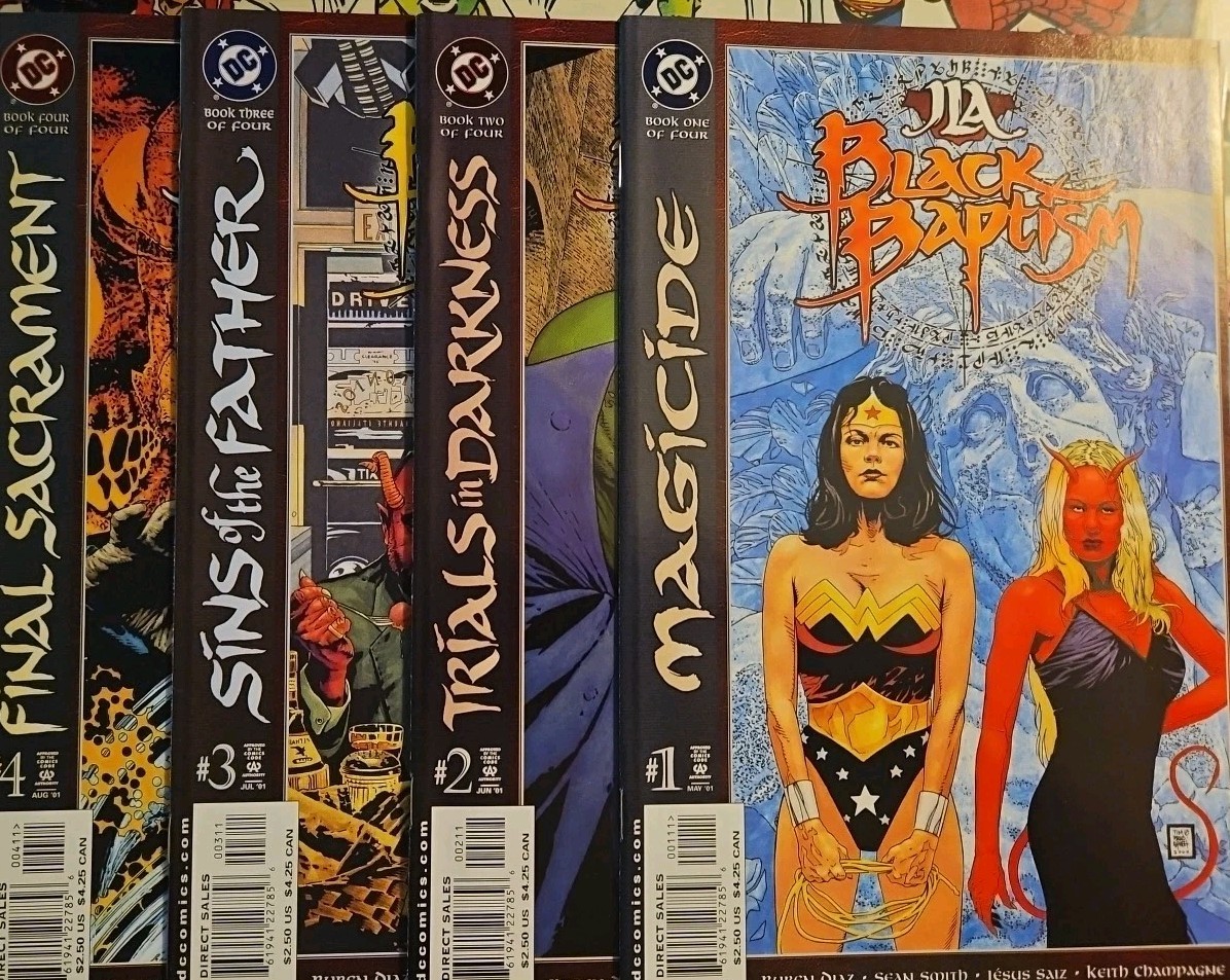 JLA Black Baptism #1-4 COMPLETE SERIES SET -  2001 DC Comics - Diaz / Smith