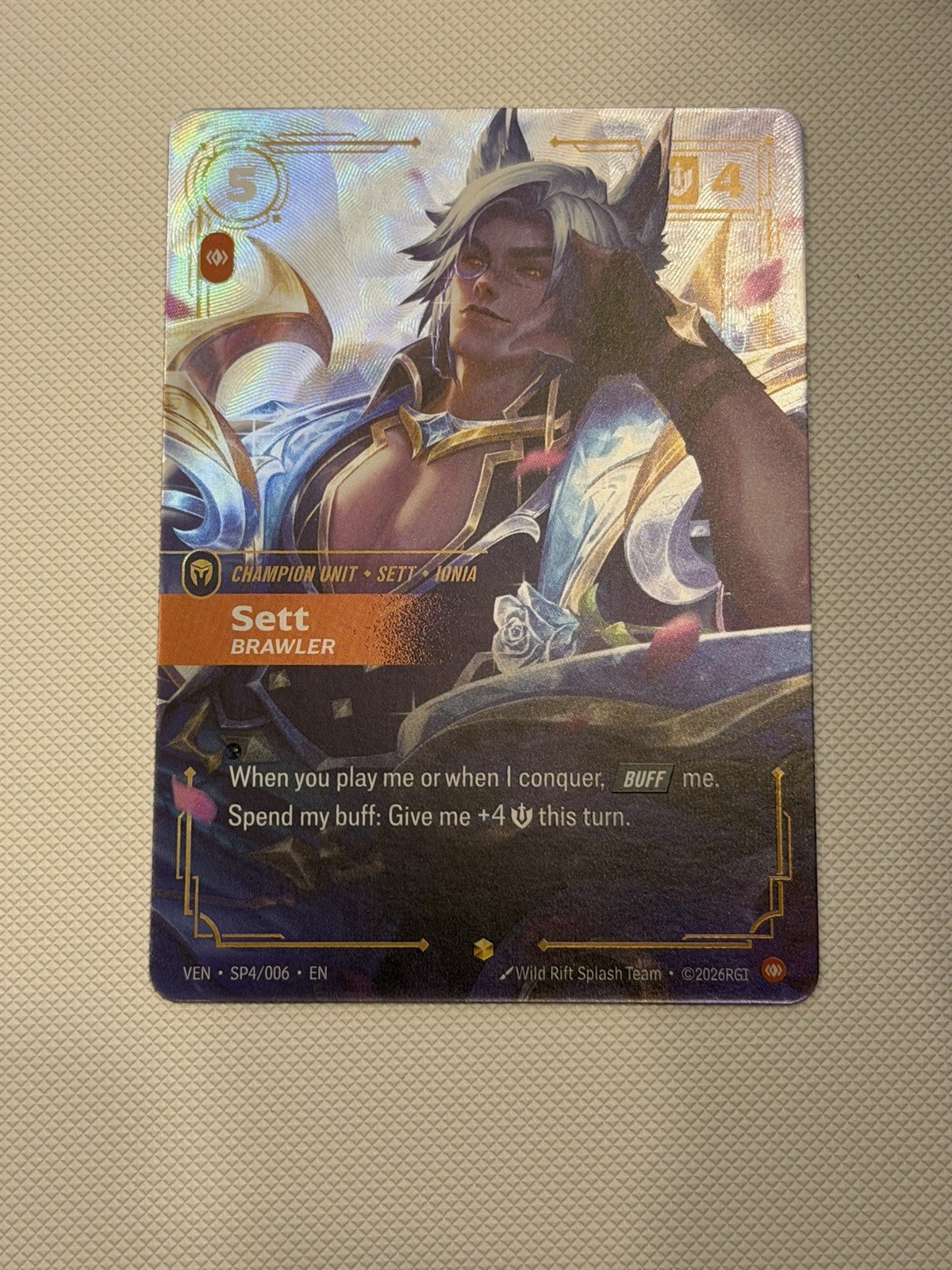 Riftbound - Vendetta - League of Legends - Sett Brawler - SP4/006 - (MINT)