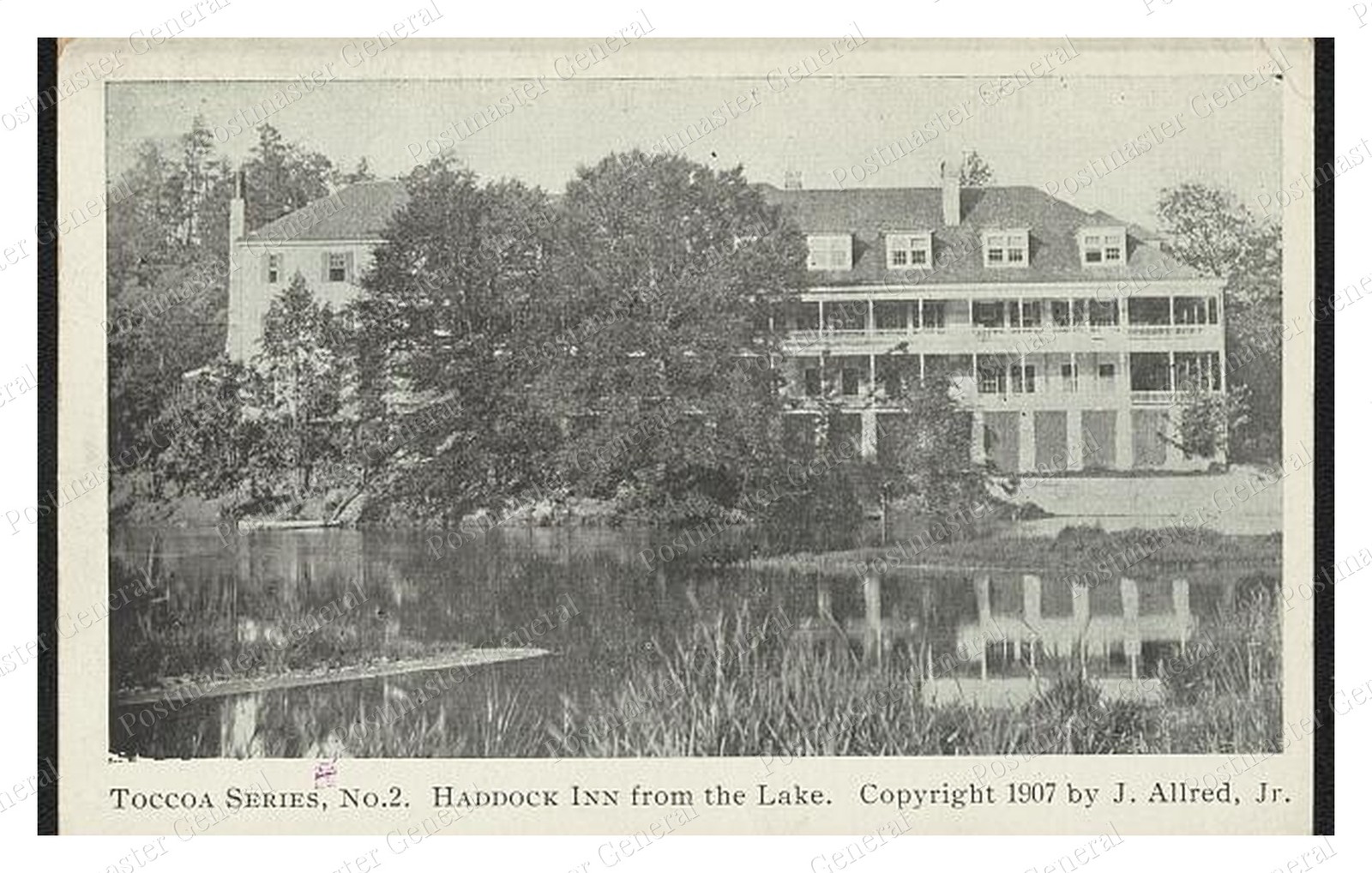 Toccoa Falls Georgia Haddock Inn Standard Postcard COPY RPPC