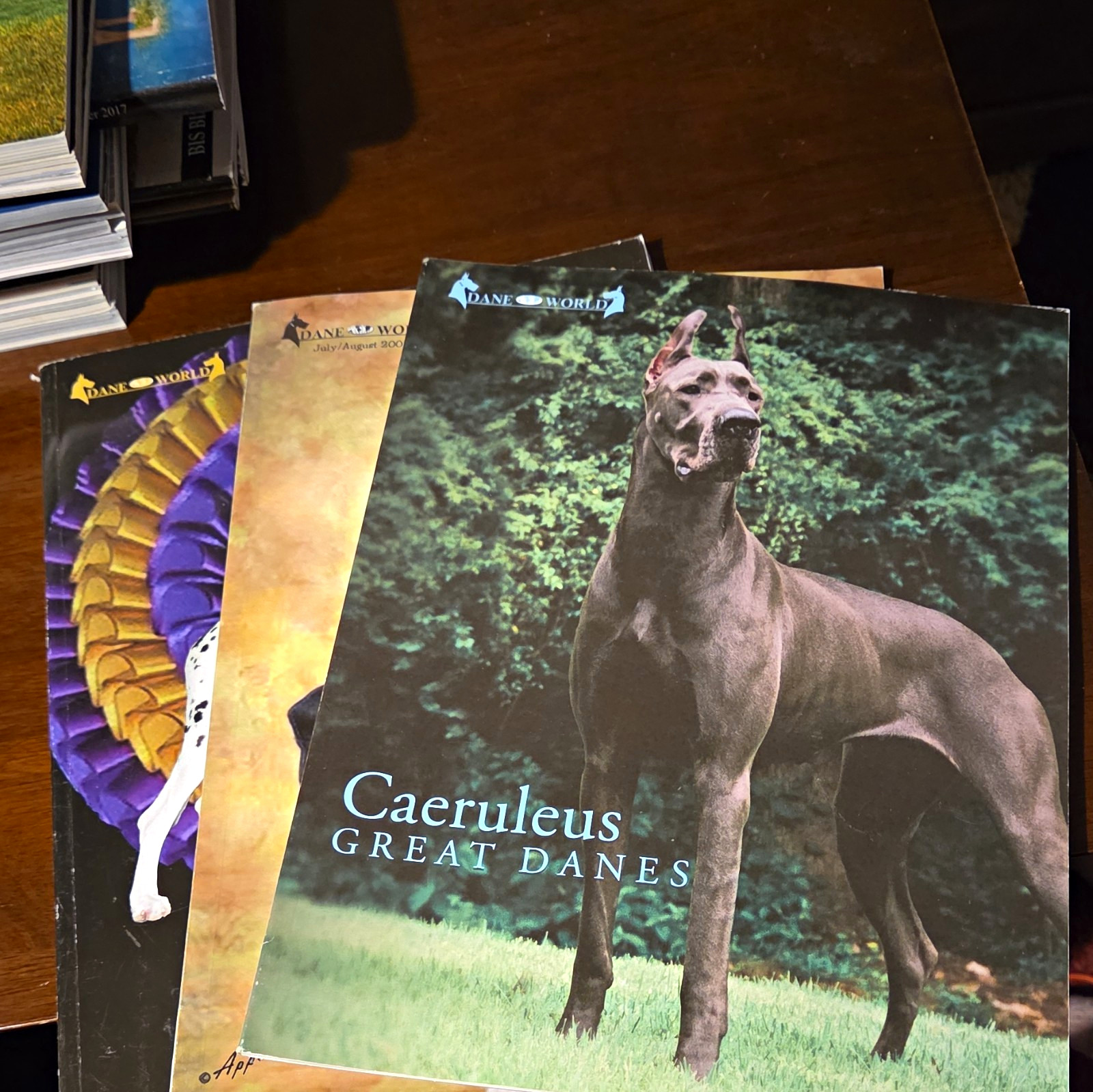 Dane World Great Dane Magazine Lot of 3 Great Danes AKC 2005,2006,2007