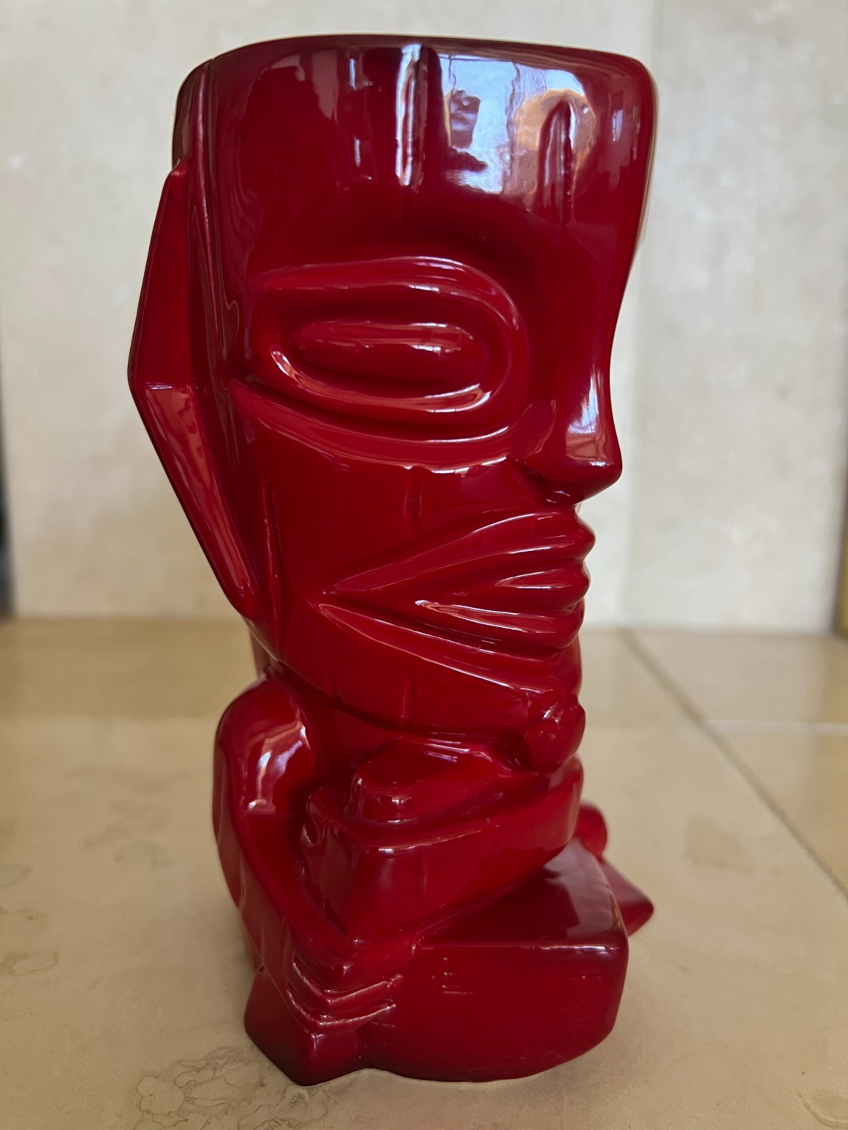 Munktiki Lawai'a Red Tiki Mug 2004 Rare Classic 11/12 COA Super Ltd