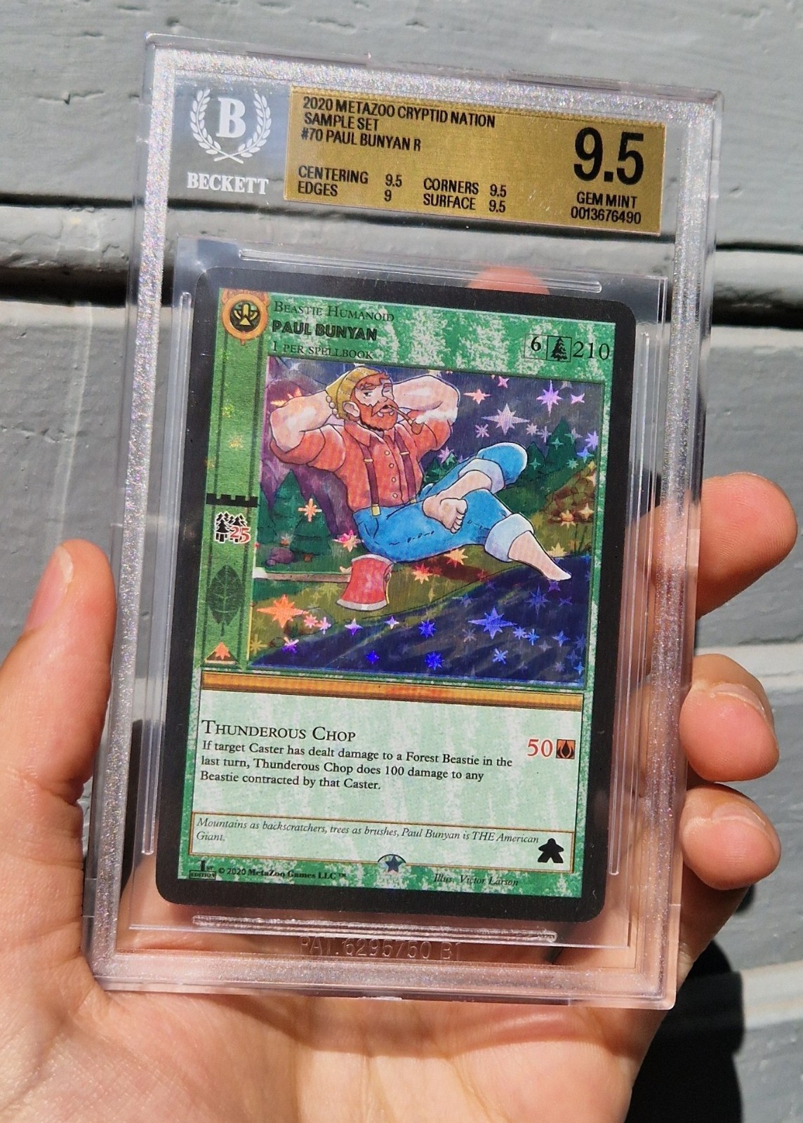 MetaZoo - Paul Bunyan Sample Card BGS 9.5