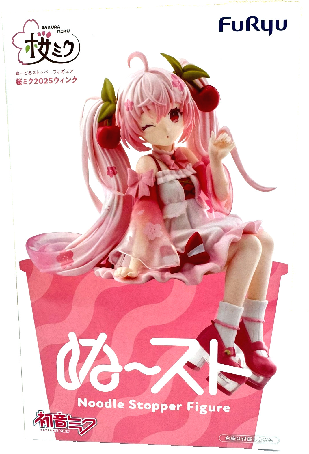Hatsune Miku Sakura Miku 2025 Wink Noodle Stopper Figure Japan
