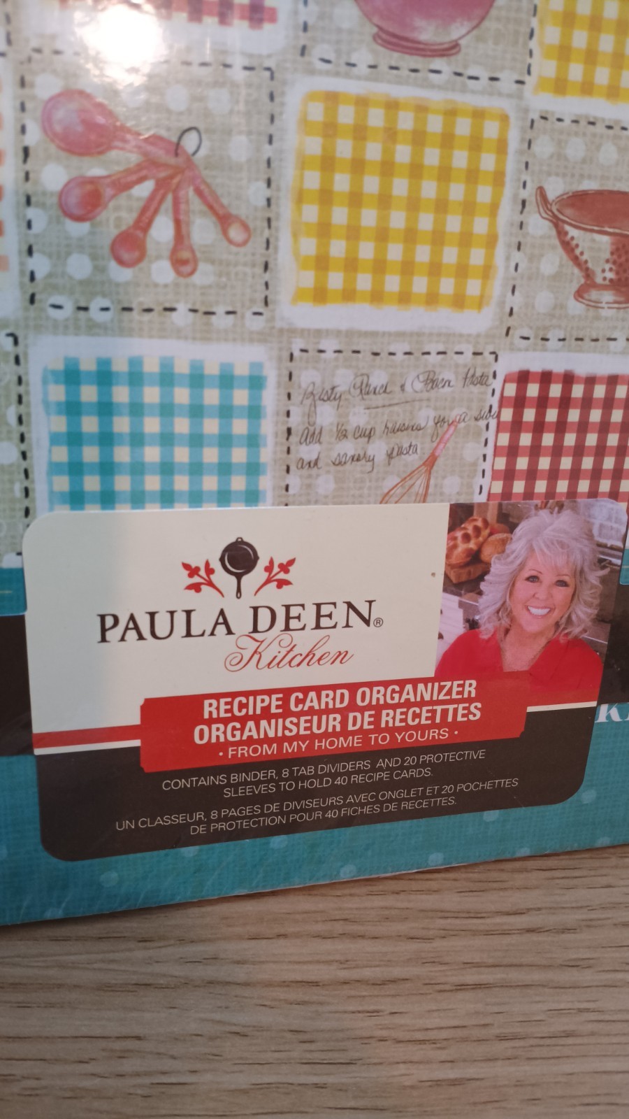 Paula Deen New Recipe Card Organizer 2011 Binder 8 Tab Dividers 20 Protective...