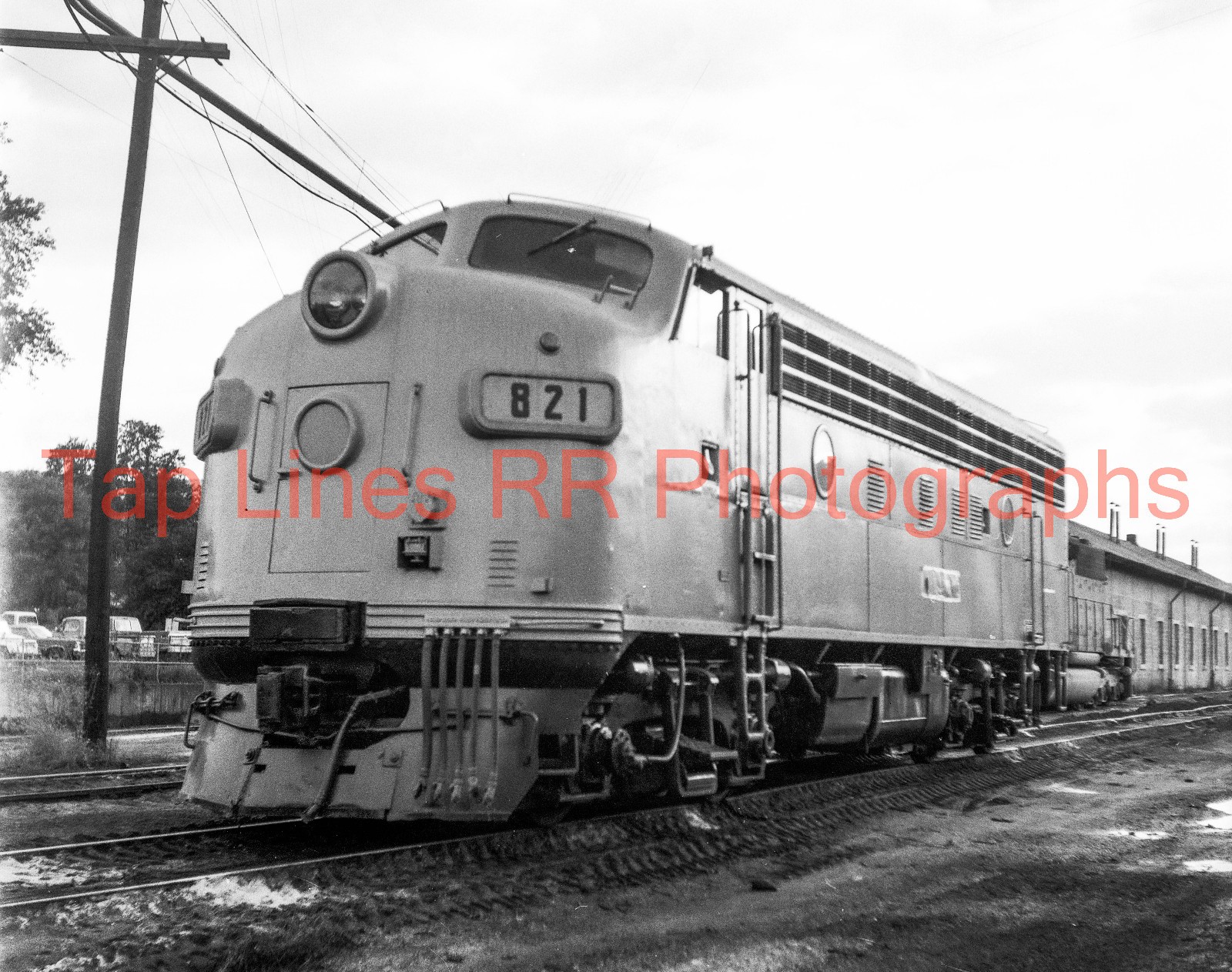 Clinchfield RR #821 F7A at Clinchfield Coal Inc 10-12-1977  NEW 8x10 PHOTO