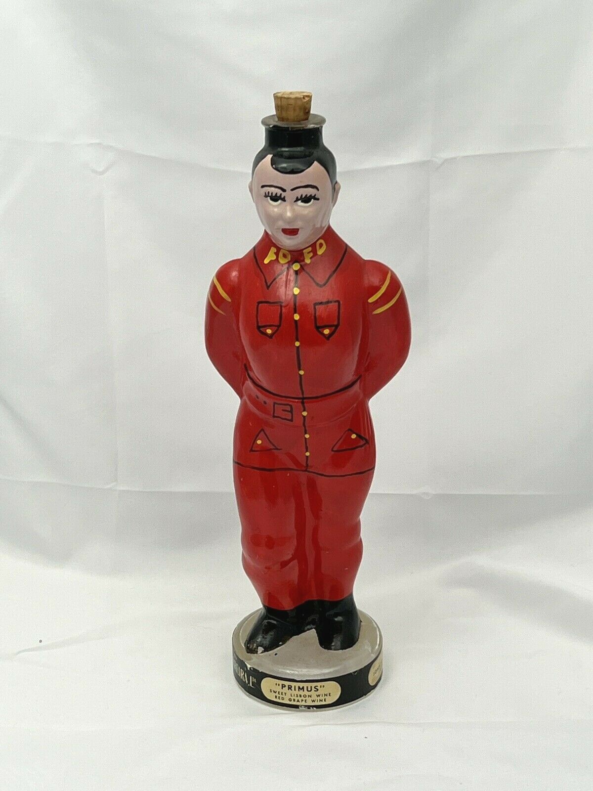 Empty Portuguese Carvalho, Ribeiro & Ferreira PRIMUS Figurine  Bottle FD