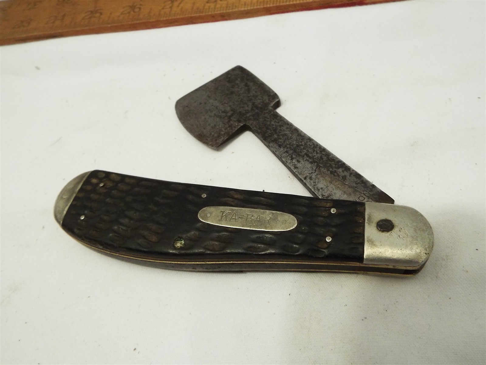 Ka-Bar Union Cut Co Pocket Hatchet Knife Blade Mini Ax Tool KaBar