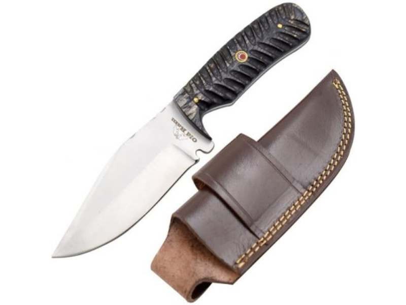 Old Ram Full Tang Hunting Fix Blade Knife w/Premium Stitched Leather Sheath Old Ram Full Tang Hunting Fix Blade Knife w/Premium Stitched Leather Sheath