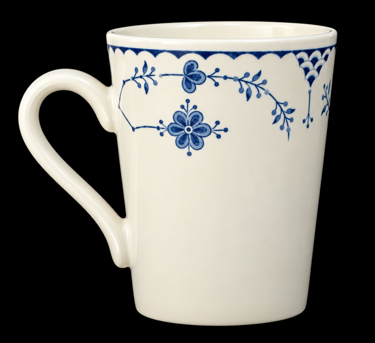 Furnivals Denmark Blue Coffee Mug Cup  7475249 Made In England 