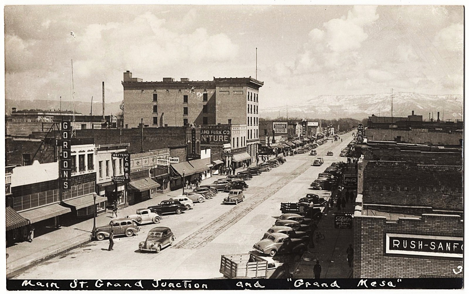 real photo Grand Junction CO - Main Street and \ real photo Grand Junction CO - Main Street and \