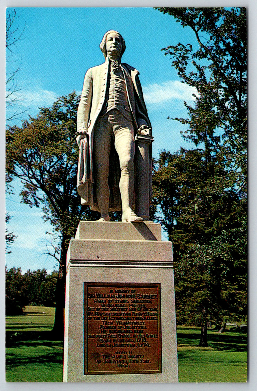 c1960s Sir William Johnson Statue Johnstown New York Postcard Lot of 100