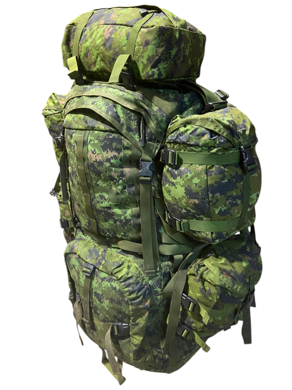 Canadian Armed Forces Large CTS CADPAT Ruck W/ Accessories Pouches & Waist Pack