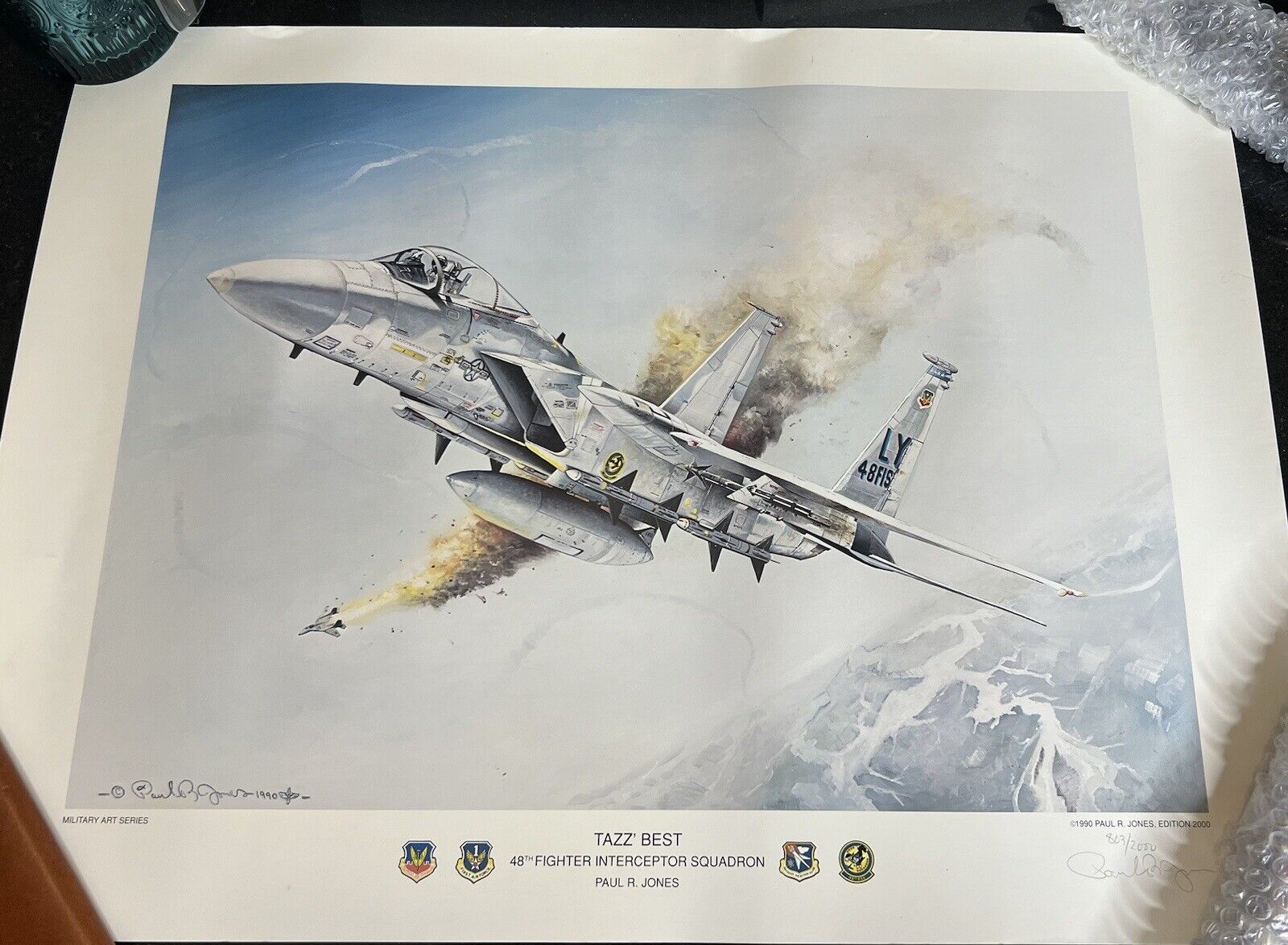 Paul R Jones TAZZ’ BEST 48th Fighter Interceptor Squadron Military Art Print
