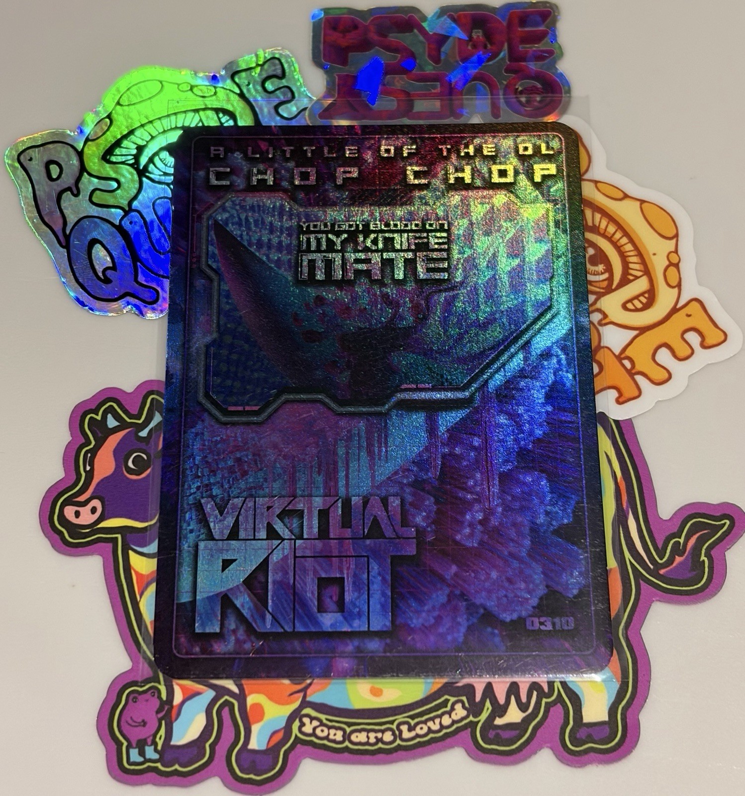 Virtual Riot “Chop Chop” Holographic Psyde Quest Trading Card #0310