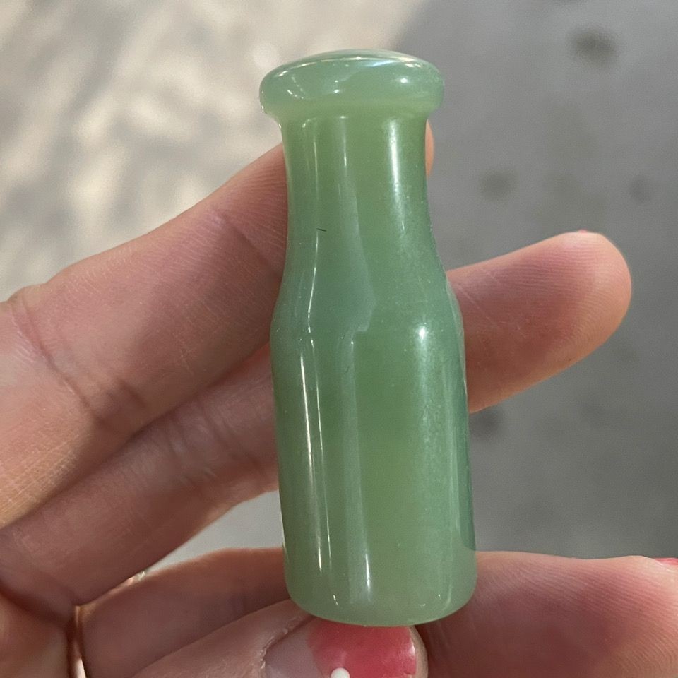 Vintage Green Jade Cigarette Holder Natural Gemstone Smoking Pipe Accessory Gift Vintage Green Jade Cigarette Holder Natural Gemstone Smoking Pipe Accessory Gift