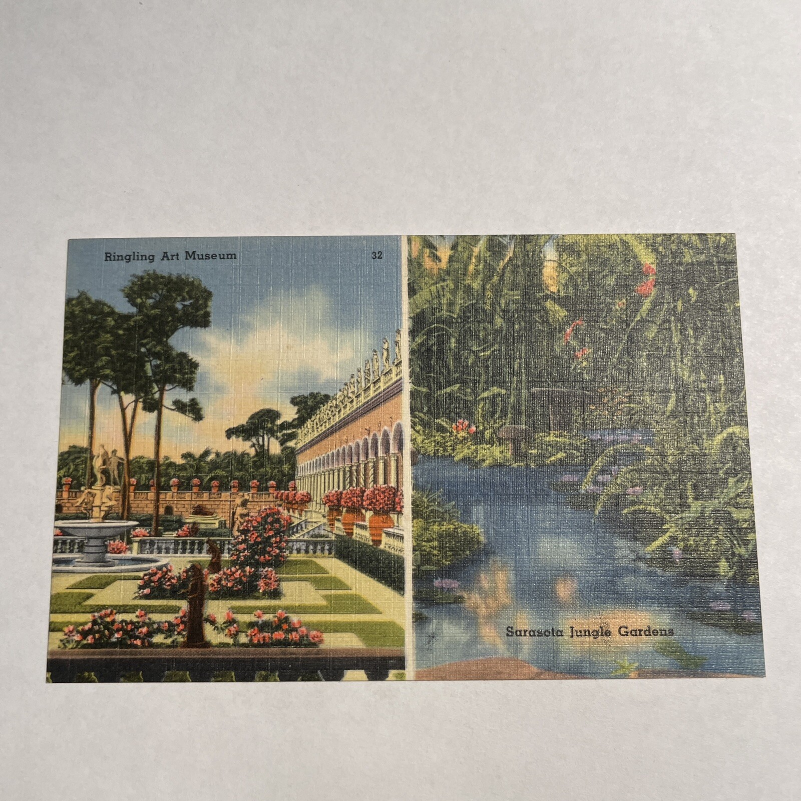 Sarasota FL-Florida, Ringling Art Museum & Jungle Gardens Vintage Postcard Sarasota FL-Florida, Ringling Art Museum & Jungle Gardens Vintage Postcard