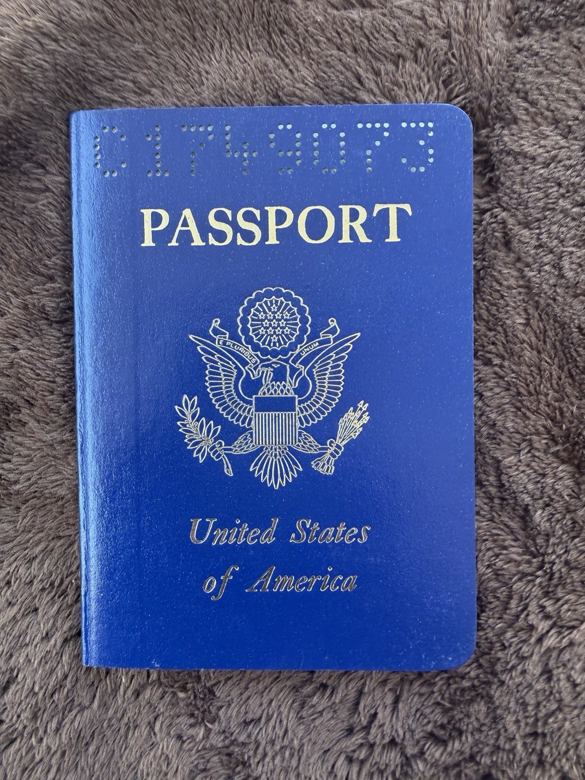 1982 Vintage USA Passport Germany Born Holder Photo US Entry Stamps Expired 1987