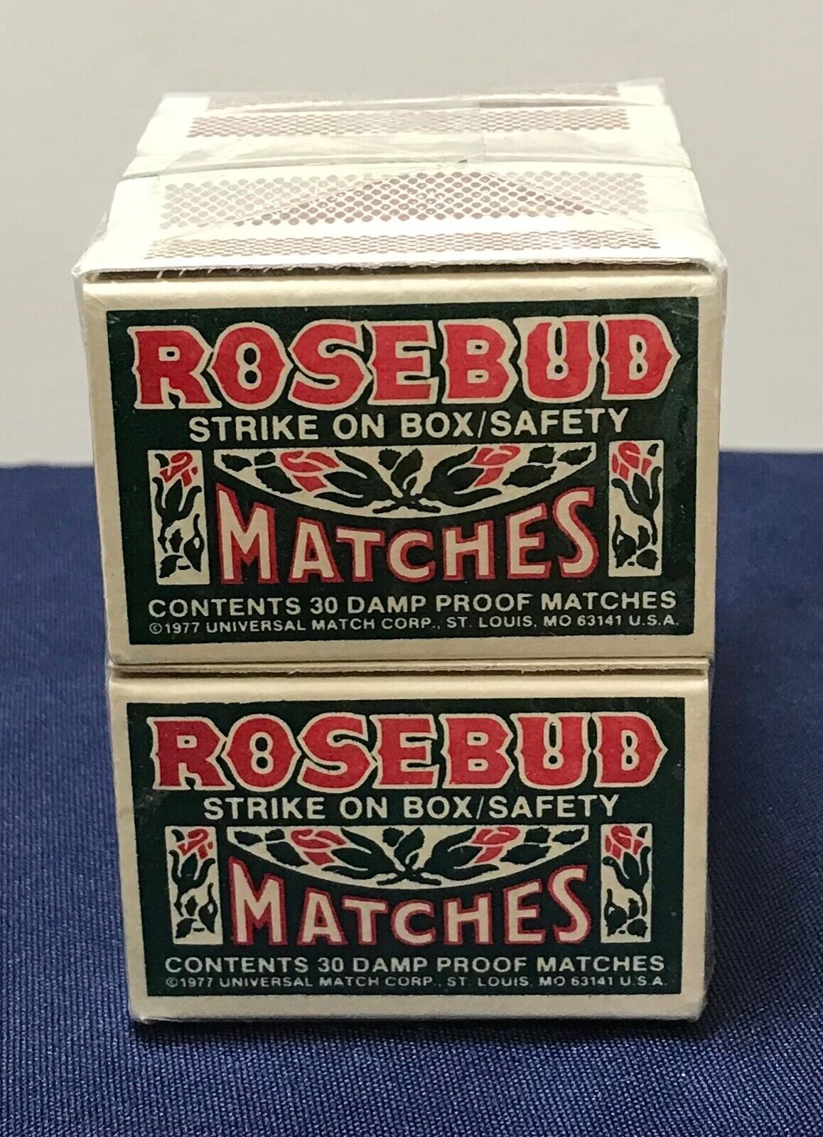 Vintage 1970s Rosebud Matches, Collectible, Unopened and Unused, Pack of 10
