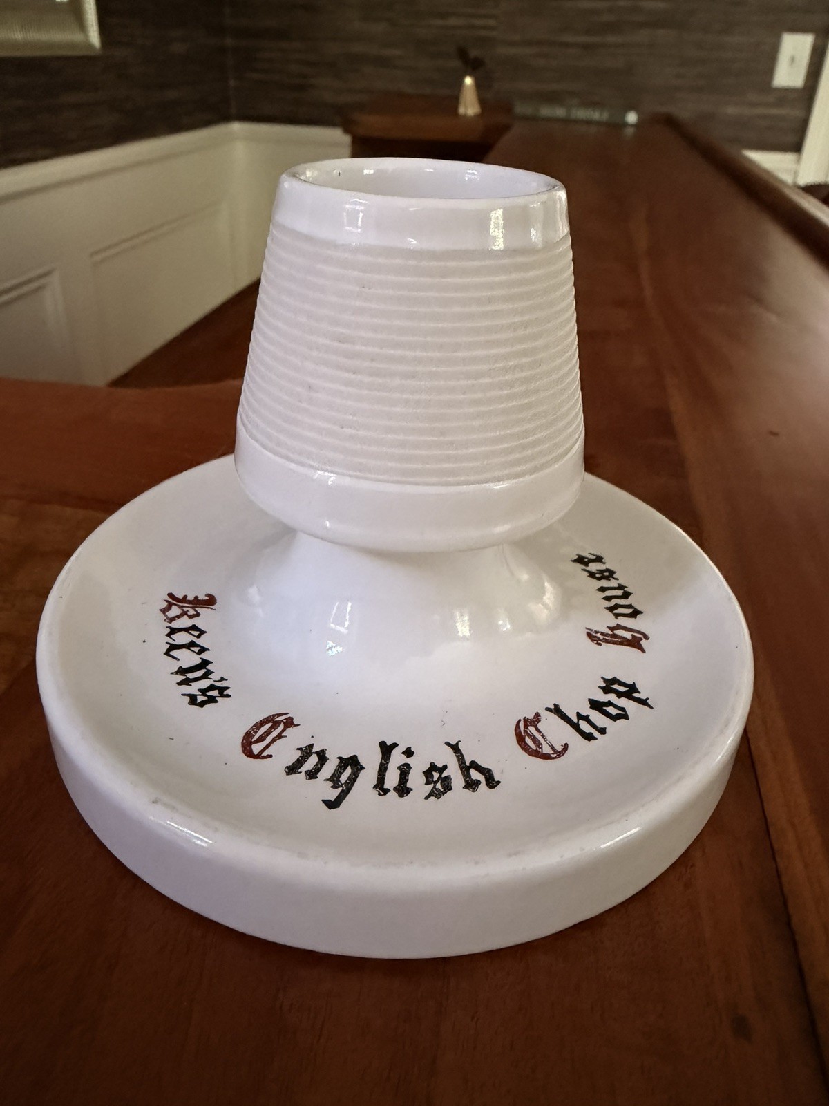 Vintage Keen’s English Chop House Match Strike Striker Holder NYC Steakhouse