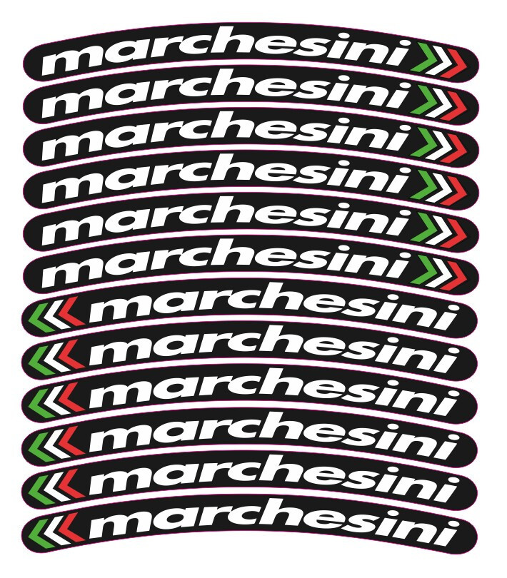 Marchesini Wheel Decals Rim Stickers Laminated Set Ducati 848 1098 1198 White Marchesini Wheel Decals Rim Stickers Laminated Set Ducati 848 1098 1198 White
