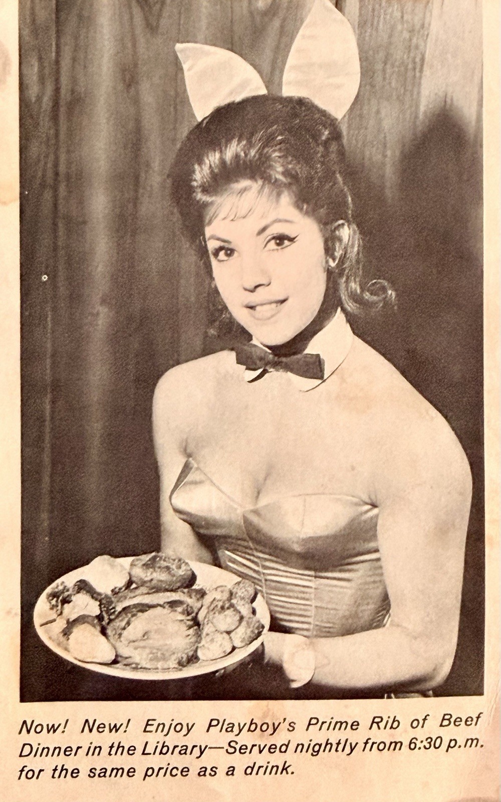 VTG 1960s New Orleans Playboy Club Bunny Dinner Show Advertising Flyer