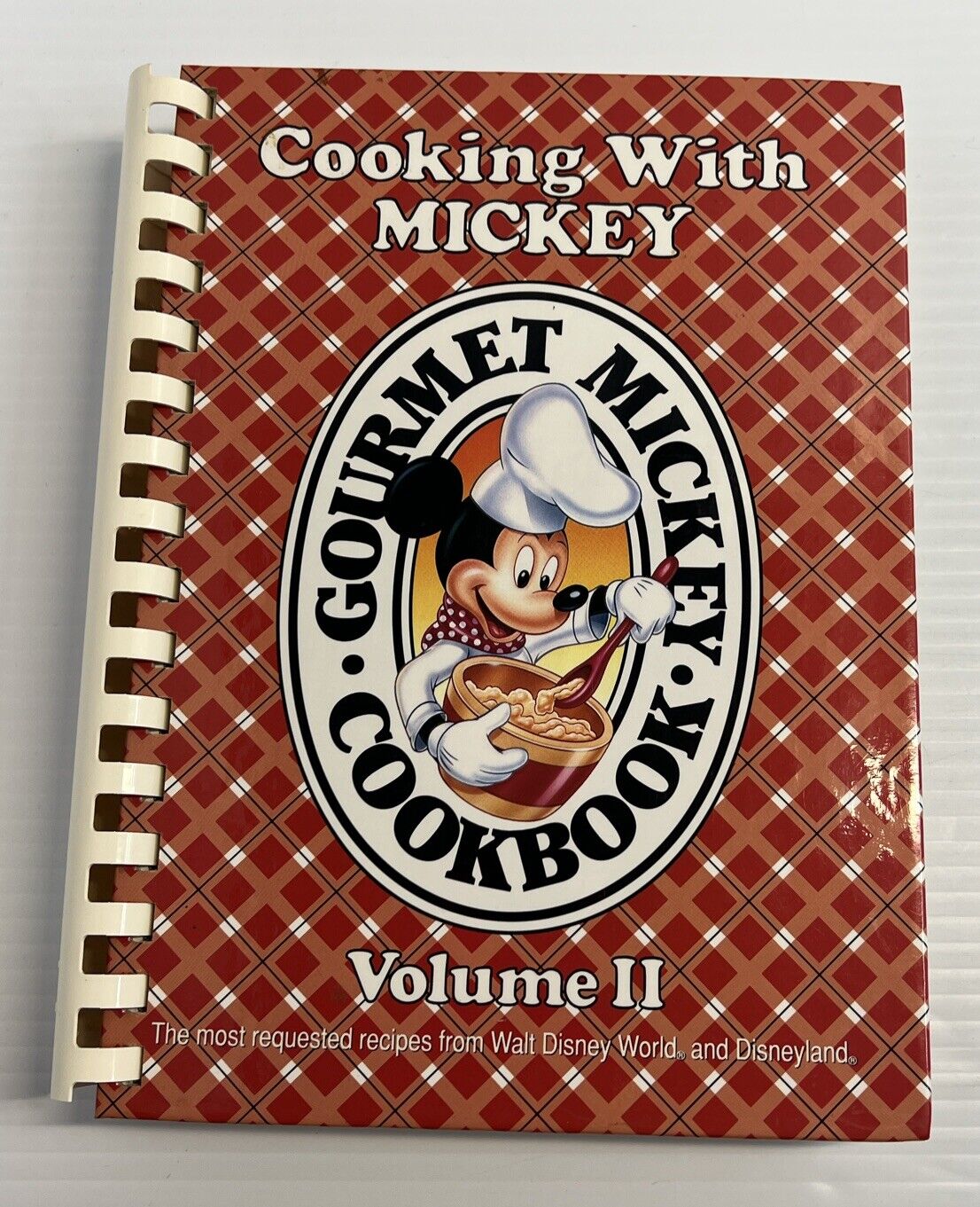 Cooking With Mickey - Gourmet Mickey Cookbook - Volume 2 Hardcover Spiral