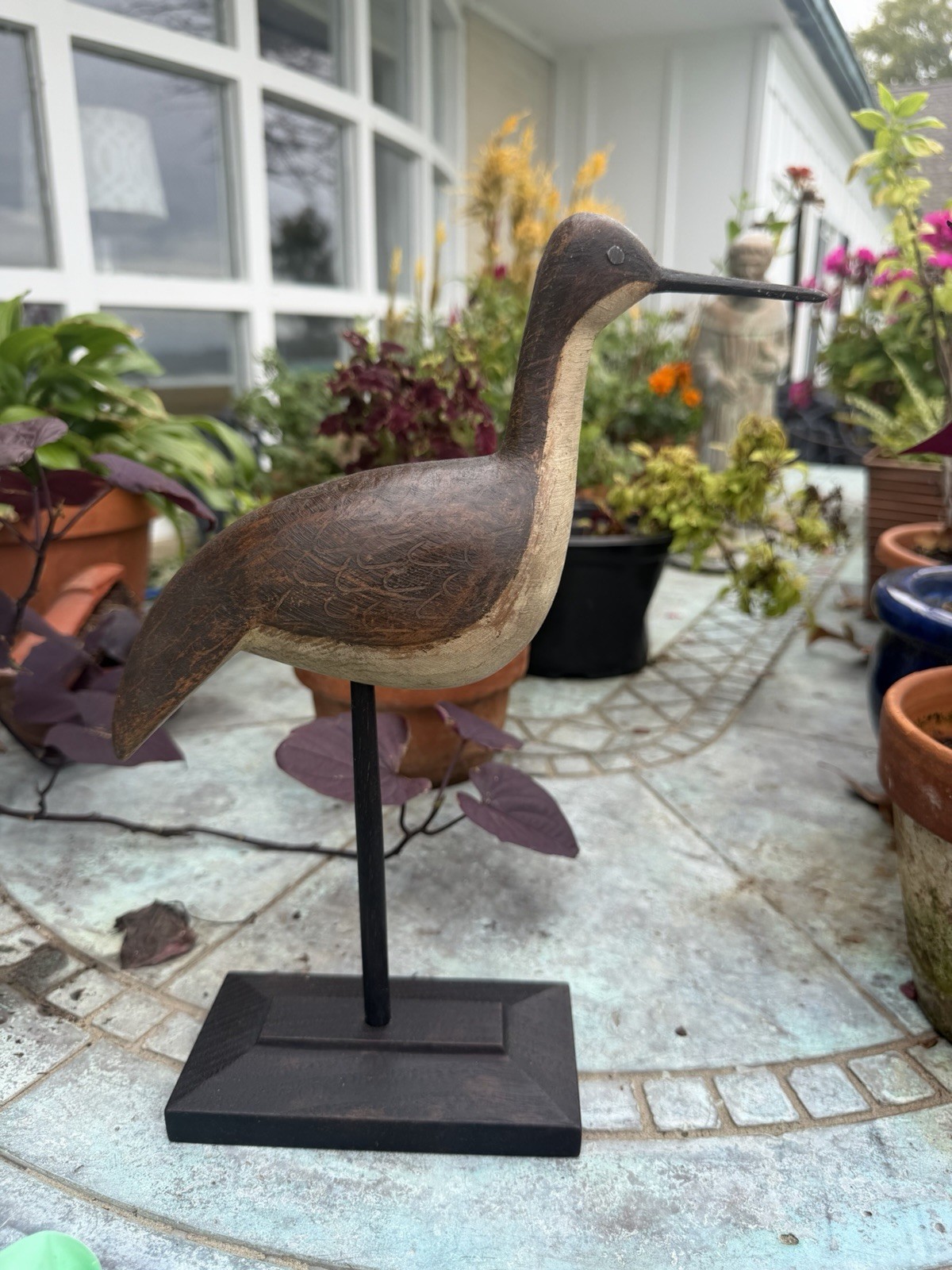Carved Wooden Shore Bird Decoy Of Ian McNair Eastern Shore Virginia
