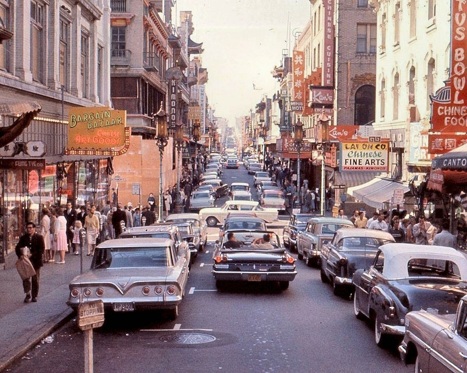 1961 CHINATOWN SAN FRANCISCO Street Scene Photo (222-L)
