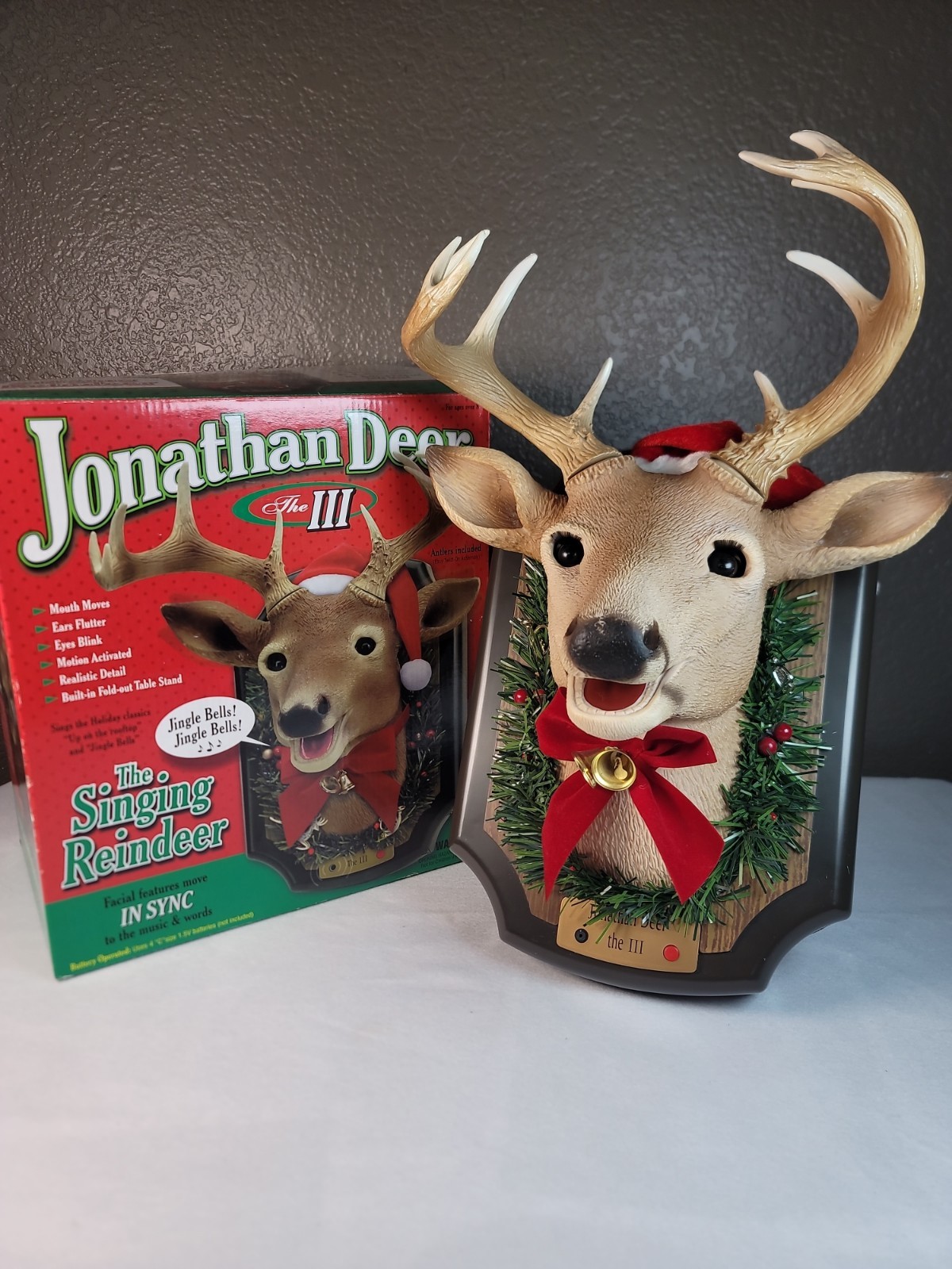 Vintage Jonathan Deer The III Singing And Talking Deer Works Great EUC