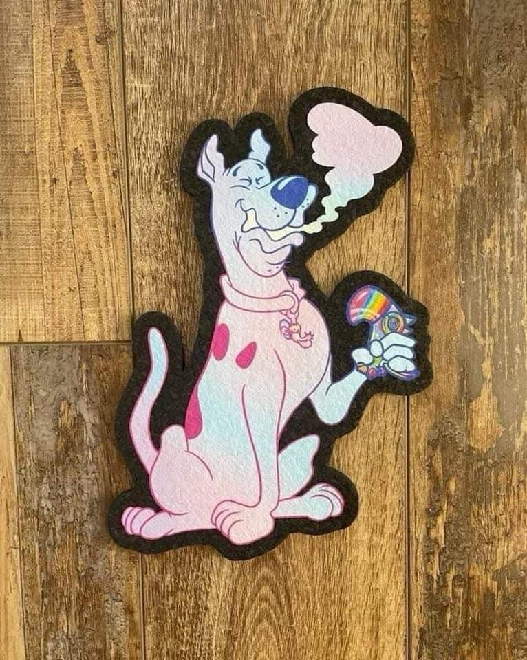 RJGlass x Scoobys 12” Cotton Candy Scooby (Moodmat / mouse pad / Art)