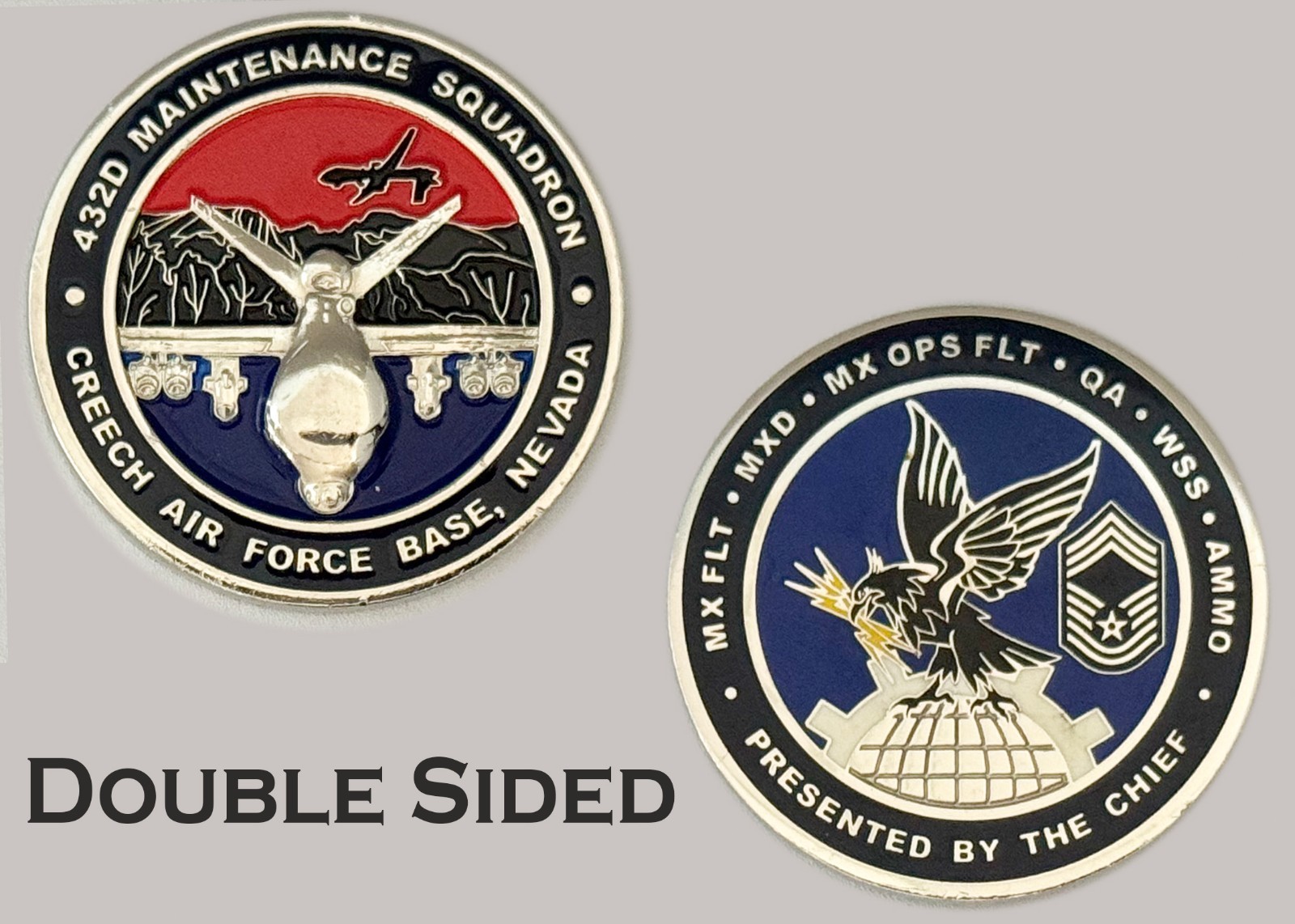 432d Maintenance Squadron Creech AFB Nevada Challenge Coin  J#4