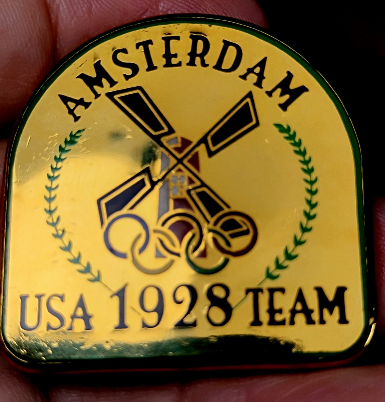 Nice 1928 Amsterdam Netherlands Olympic Summer USA Olympic Team Medallion
