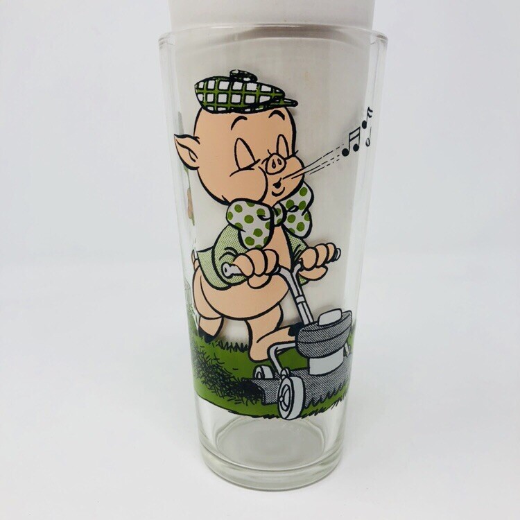 VTG Petunia Porky Pig Pepsi Collector Series Glass Tumbler Cup Warner 1976 JN21 VTG Petunia Porky Pig Pepsi Collector Series Glass Tumbler Cup Warner 1976 JN21