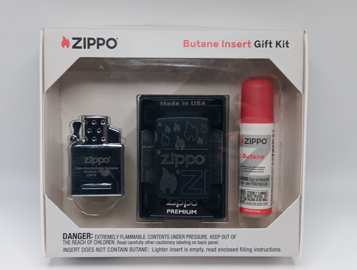 Zippo Premium Zippo Flame Design 48908 Double Torch Butane Lighter Gift Set Zippo Premium Zippo Flame Design 48908 Double Torch Butane Lighter Gift Set