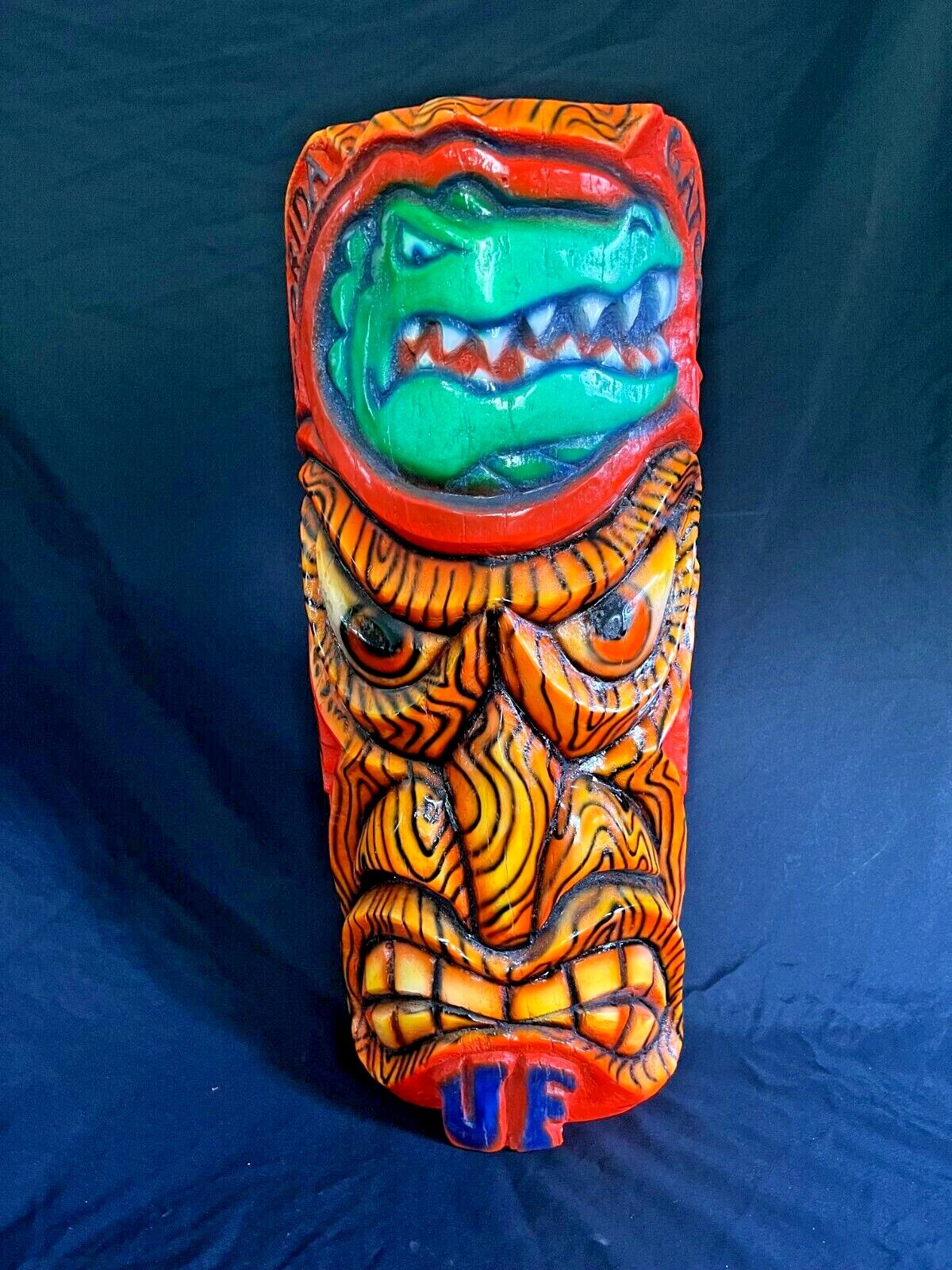 Fiberglass  University of  Florida (Florida Gators) Tiki Wall Sculpture