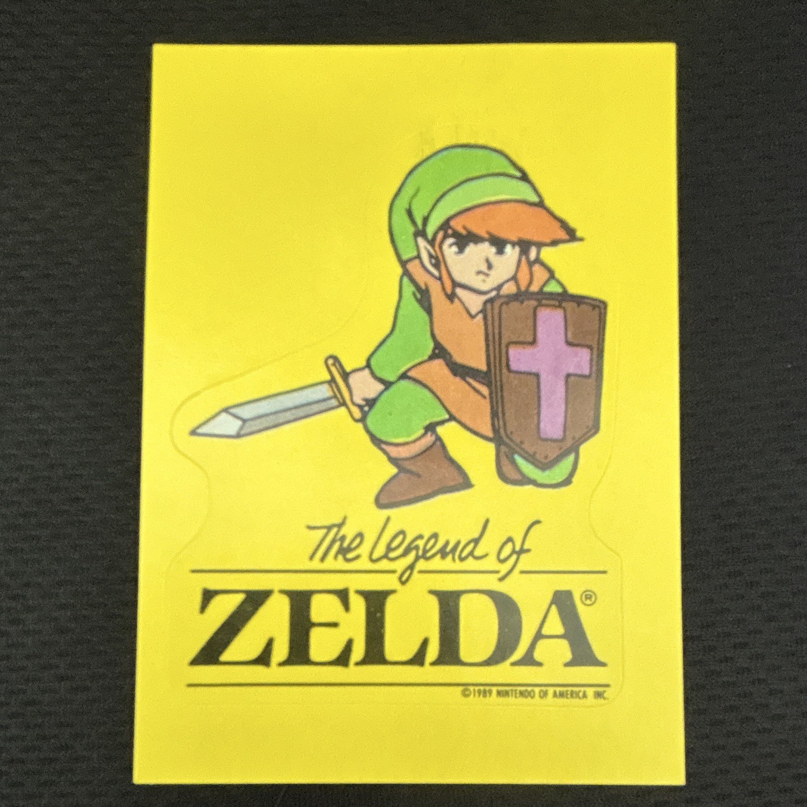 Nintendo 1989 Top Secret Tips Zelda/Super Mario Card #5 Link 33 Rookie Sticker