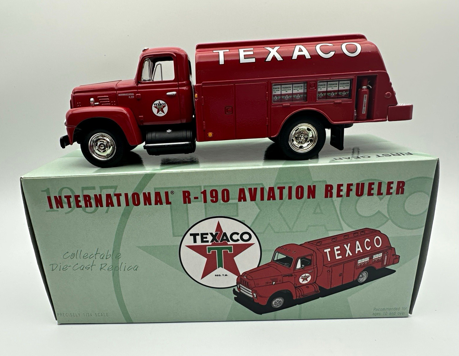 First Gear Texaco 1957 International R-190 Aviation Refueler – 1:34 Scale 
